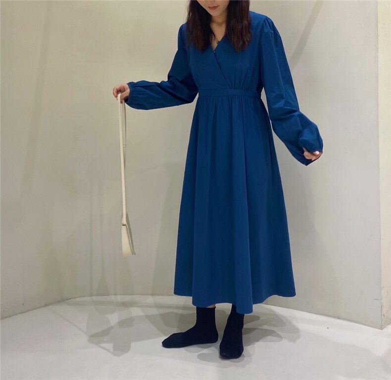 后腰松紧连衣裙，女装连衣裙，韩昭昭 HZAZ