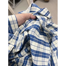 TC1316-P55美式复古蓝白撞色长袖polo领衬衫宽松学院风百搭上衣，女装衬衫，星座617A-2