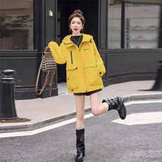 2025年时尚流行简约派克服冬季，女装棉衣/棉服，涵亦佰惠