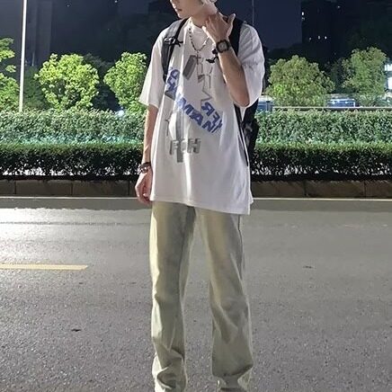 美式街头水洗做旧时尚牛仔裤男春秋直筒宽松欧美高街vibe风长裤子,男装牛仔裤,星座506A
