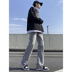 现货春款微喇复古弹力牛仔裤715-6-BK01P50（S-5XL），男装牛仔裤，星座715-6