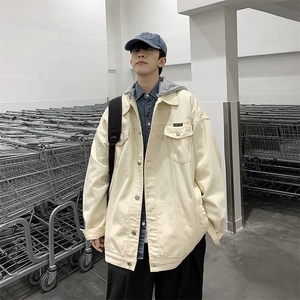 2023春季男士牛仔夹克港风高街痞帅连帽（可拆卸）外套JK839-P70图片