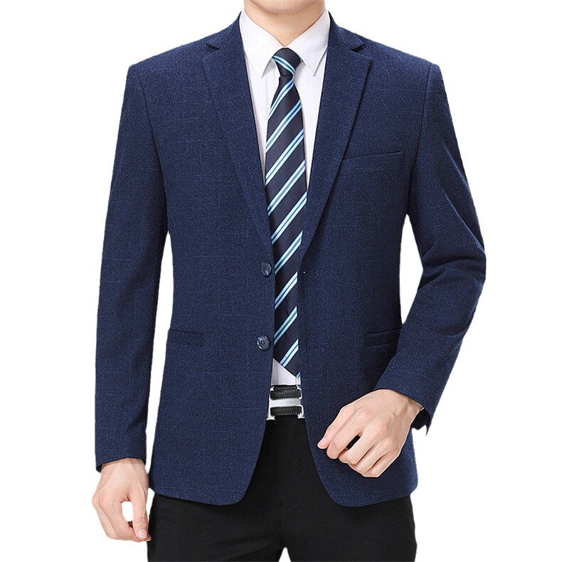 男士2023年秋季新款长袖休闲西服中青年纯色便服外套AJY907-P155,男装西服,电商B212（原钱塘6029）