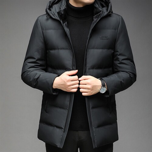 新款羽绒服连帽可脱卸冬季男士保暖休闲90白鸭绒外套DS2162-P235图片