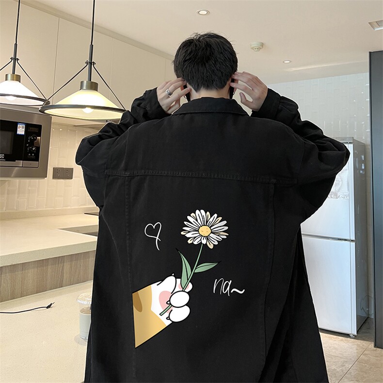 牛仔夹克男大码牛仔外套男茄克NJ77265-P60加绒款-P75,男装夹克,电商A040