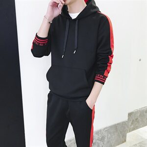 有报告潮流两件套运动服套装男士外套春季卫衣 DS53T图片