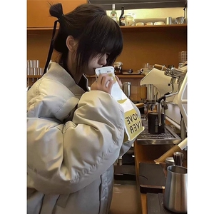 飞行员夹克棉服男冬季美式弧形短款棒球服外套MY212图片