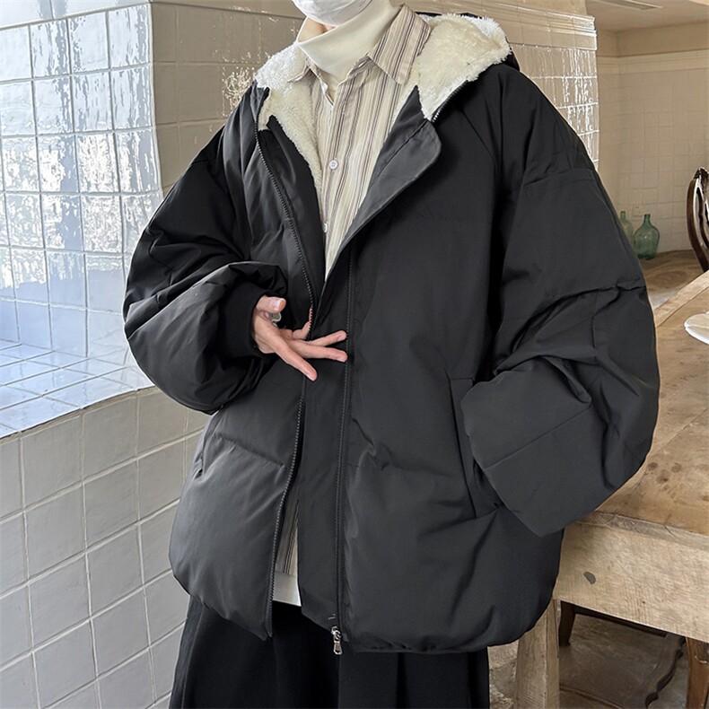 控128加绒面包服男大码羊羔毛棉衣男MY16329-P100,男装棉衣,电商A040