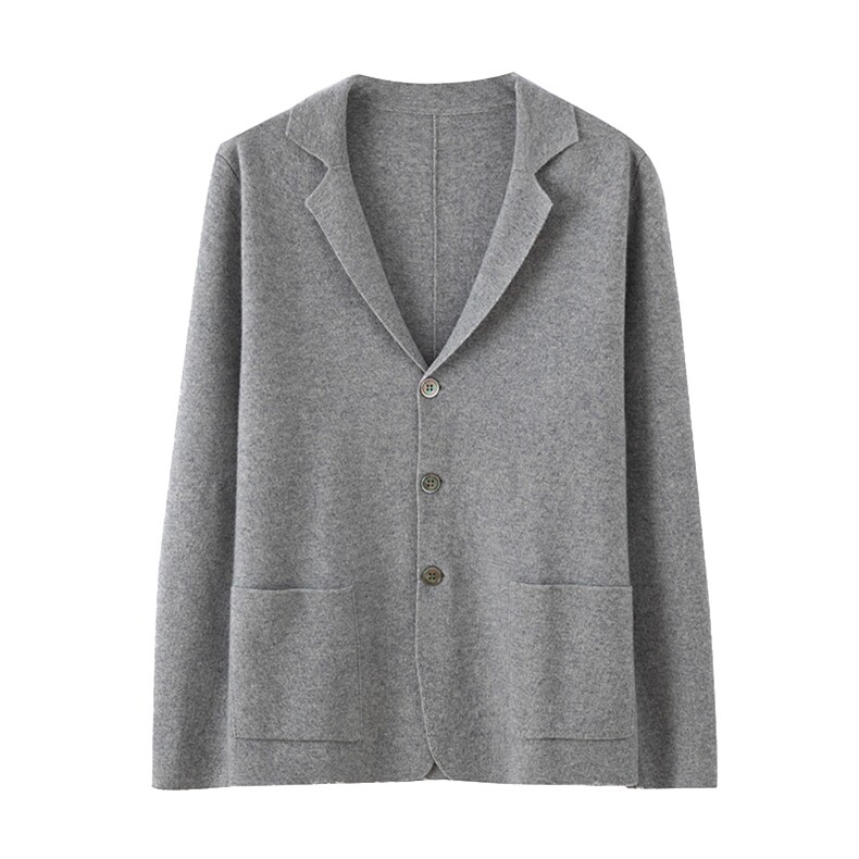 高品质男士羊绒针织开衫简约时尚舒适保暖商务休闲,男装羊绒套衫,台绒羊绒