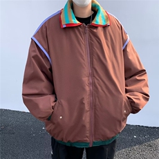 刺绣棒球服外套男秋冬美式复古学院风夹克棉服男，男装夹克，星座716-4