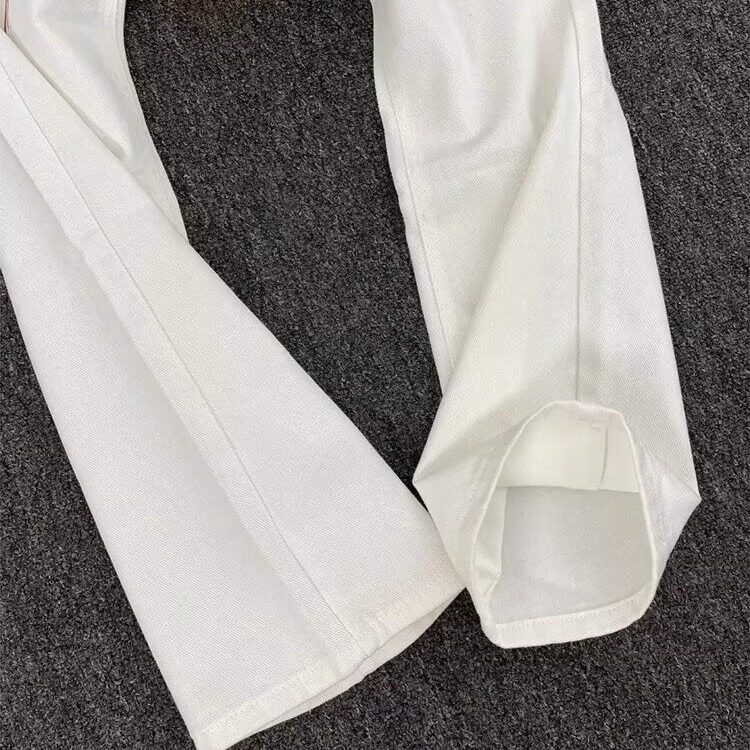 美式高街印花牛仔裤男女同款cleanfit大码痞帅修身显瘦直筒微喇裤,男装牛仔裤,星座1008