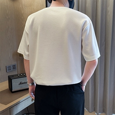 夏打底衫纯色百搭纯色圆领T恤短袖社会小伙A236-82558-特P38，男装T恤，电商A236