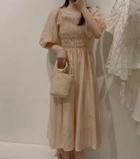 收腰连衣裙，女装连衣裙，驿谷