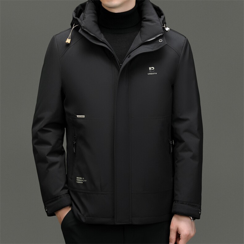 AK78150钱塘2020-3商务休闲新款冬季简约百搭中年男士羽绒服P300,男装羽绒服,钱塘207-3