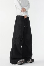 8XL-M新款速干肌理感直筒工装裤男宽松早秋休闲裤阔腿裤K9172P68，男装工装外套，电商D206-1