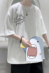 HT73137-P22 华夫格t恤男短袖男大码五分袖 大皂风图片