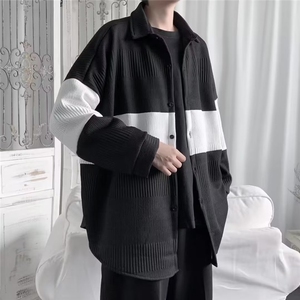 长袖衬衫男港风日系韩版潮流帅气衬衣C6612P43图片