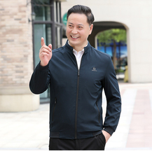 NN9962钱塘2020-3中年男士春秋薄款新款商务休闲夹克外套P62，男装夹克，钱塘207-3