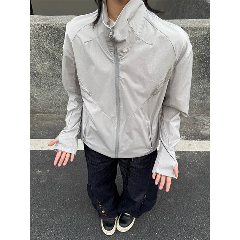 2025年新款港风美式简约设计感立领长袖夹克XZ213-DY001-P55控98,男装夹克,星座213
