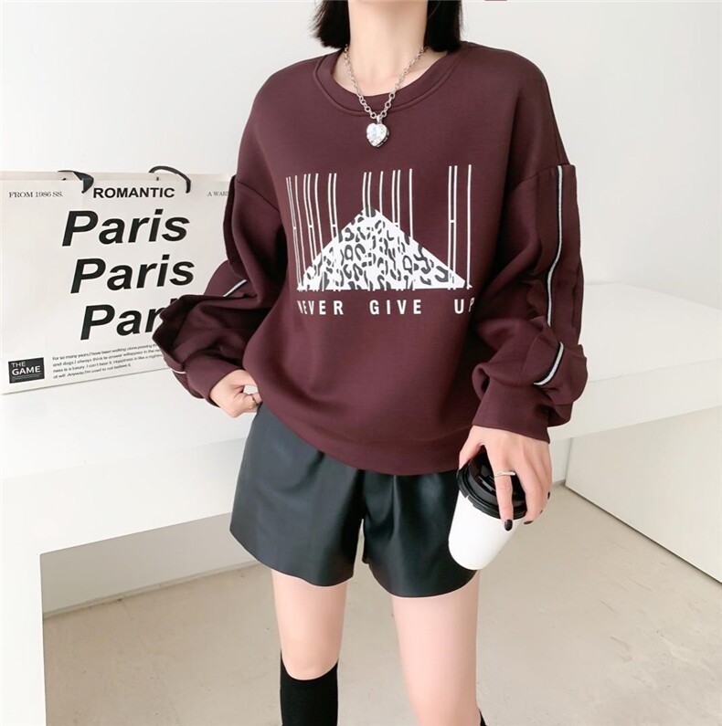 新款卫衣加厚3个颜色，女装卫衣/绒衫，英雅姿秀