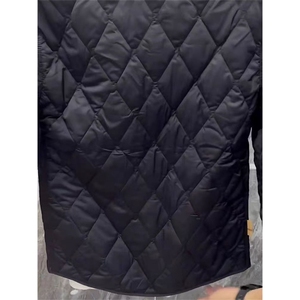 (网图)翻领轻薄棉服保暖轻奢休闲黑色薄棉棉袄   313B-JK8888-P90图片