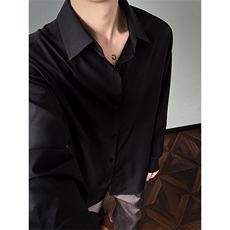 【】秋季新款垂感初秋衬衫男女长袖衬衣5Q1122-TP16不，男装衬衫，电商A102