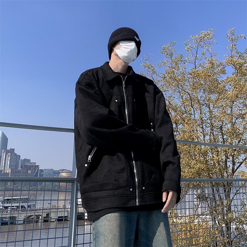 Wt837-P62美式鹿皮绒设计感夹克外套,男装夹克,星座1501-1