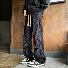 冬季加绒潮流花色褶皱灯芯绒宽松休闲裤B315-K24299JR-特p40控78，男装卫衣，电商B315