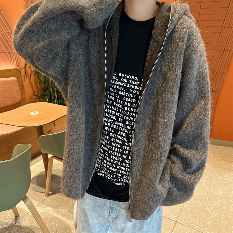得物品质秋冬款男连帽毛呢夹克衫宽松休闲外套JK8153P90,男装夹克,星座1013-1