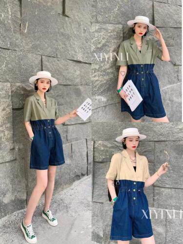 现货时尚连体短裤，女装，吸引力