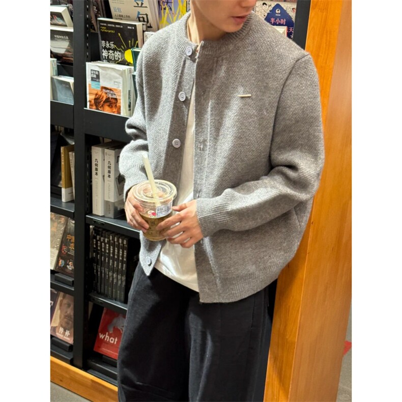 毛衣开衫86788-P65控109、35.6晴纶14.6锦纶49.8聚酯纤维,男装针织衫/毛衣,星座1302