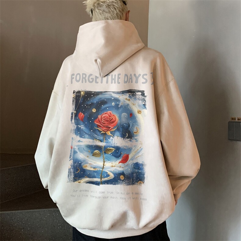 2024美式复古松连帽麂皮绒卫衣XZ301B-JB1007-P55,男装卫衣,星座301B