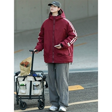 冬上新加棉加厚棉服中性百搭连帽棉衣外套男女8321-P110控价158，男装棉衣，电商A441-1