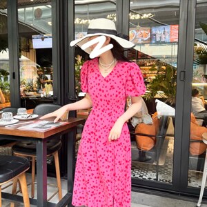 夏季新款碎花裙图片