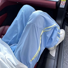 休闲裤男女韩版潮流高街帅拼色宽松2024秋季新款ins长裤K5670-P43，男装休闲裤，星座412-3
