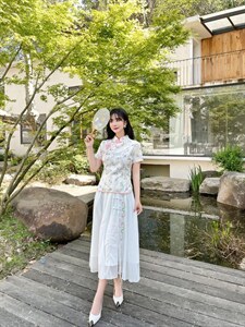 【现货】两件套旗袍,女装汉服/婚纱/旗袍/礼服,芷炫