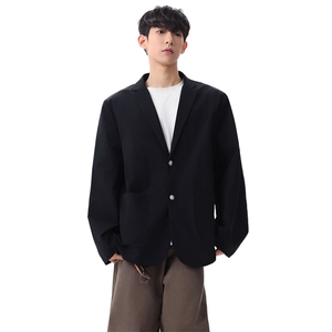 复古宽松西装外套单排扣休闲西服通勤百搭上衣 XZ309 JK8628 P85图片