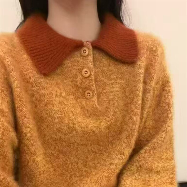 毛衣女冬季加厚外穿内搭套头圆领短款小个子时尚针织衫打底衫上衣,针织衫/毛衣,暖姿羊绒