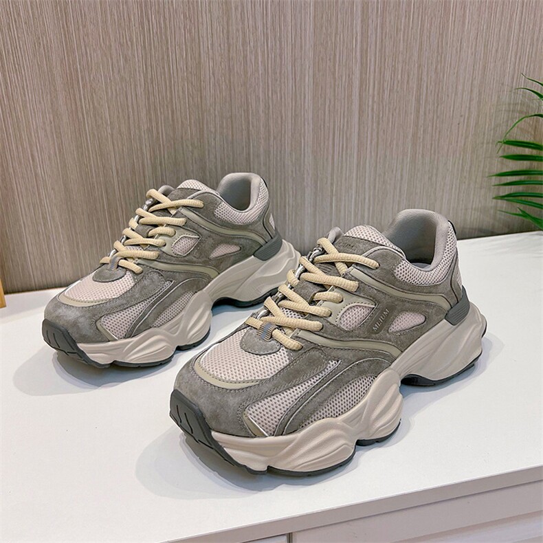 吸膜底老爹鞋女2024春季新款运动鞋女轻便跑步鞋休闲百搭厚底女鞋,女鞋休闲鞋,电商A223