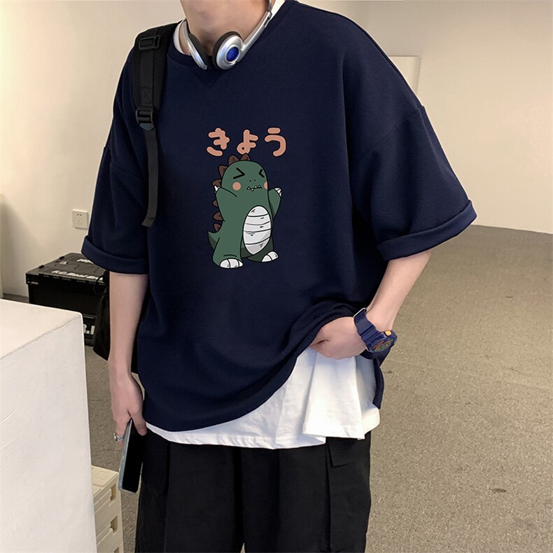 Q11037-P30春夏季七分袖t恤男大码五分袖男短袖中袖,男装T恤,电商A040