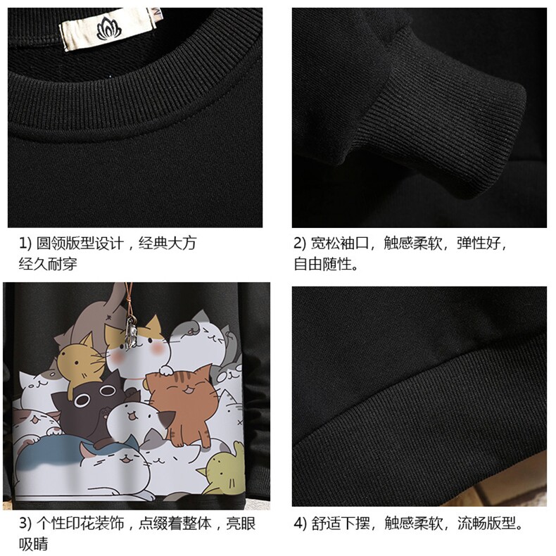 S6162-P28加绒款-P33秋季圆领卫衣男大码韩版宽松长袖外套砖墙,男装卫衣,电商A040A