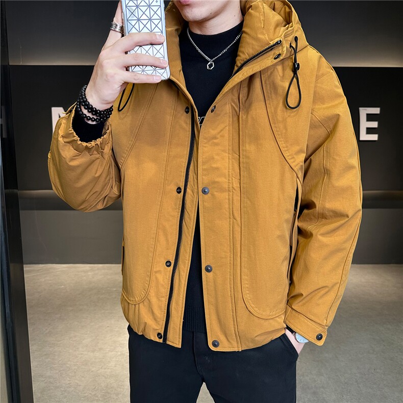 新标连帽轻奢男羽绒服现货高品质情侣保暖外套数据款,男装羽绒服,电商A237