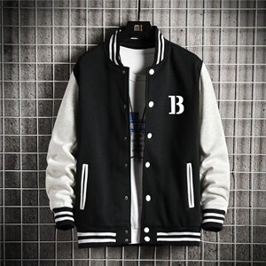 秋季新款棒球服外套大码简约百搭卫衣学生衣服XZ102A-4-Q8988-P55