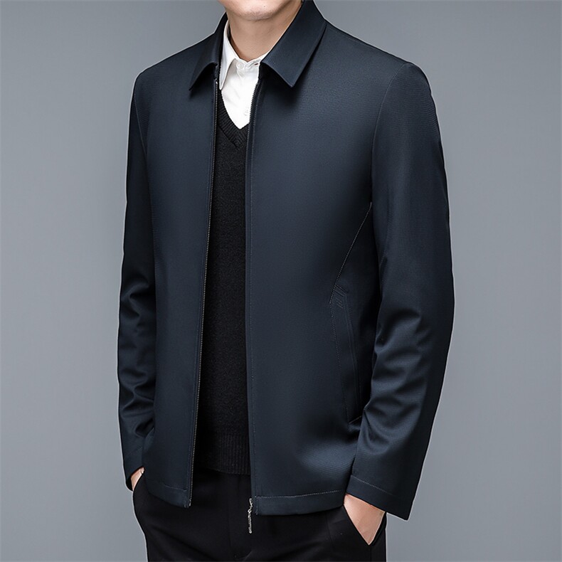 CXY216钱塘2020-2中年男士商务休闲翻领百搭厚款保暖羽绒服P160,男装羽绒服,钱塘207-2