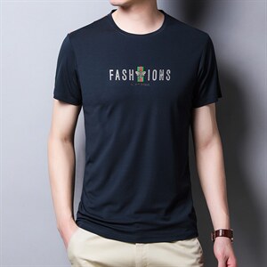 主题男装正品2024夏季男士印花短袖T恤韩版潮流时尚休闲男装P45图片