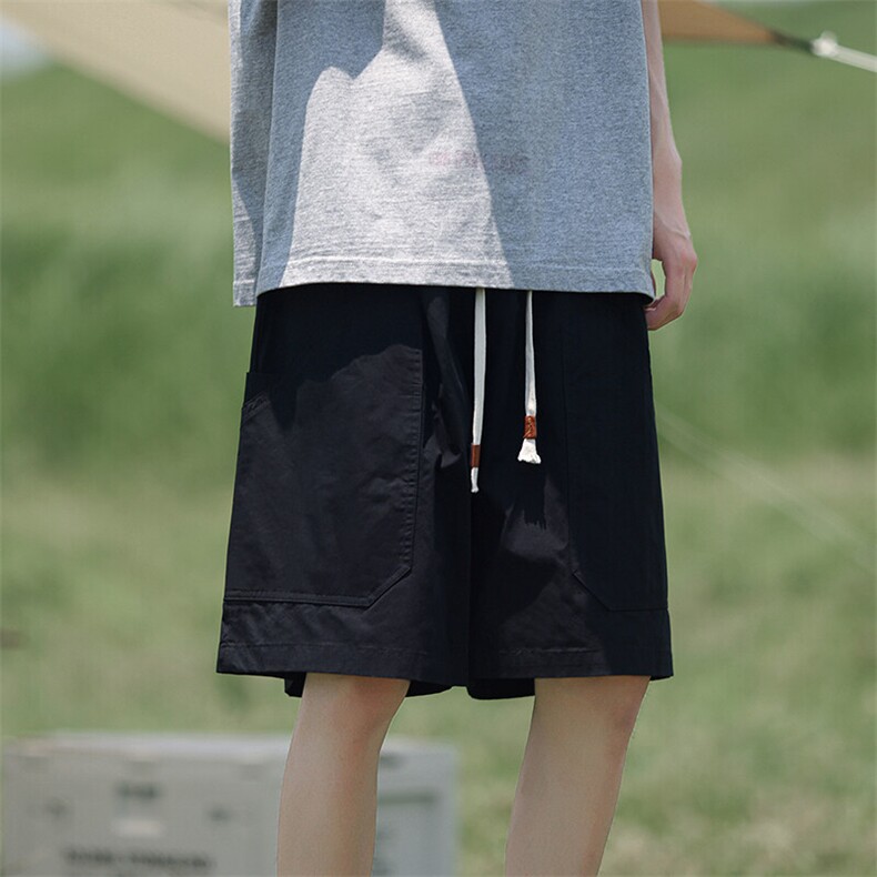 简约时尚潮流夏季短裤宽松复古休闲工装直筒五分裤K373TP35控49,男装牛仔裤,电商A102B