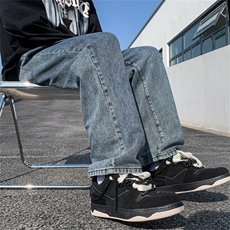 深度库存！现货3万+牛仔裤男宽松直筒高街裤子A080-9231-P30，男装牛仔裤，电商A080