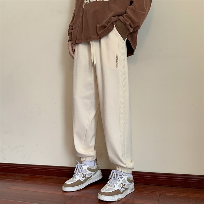 卫裤男生春秋季百搭休闲长裤运动宽松束脚裤潮牌裤子K0358-P43,男装休闲裤,星座308B-1