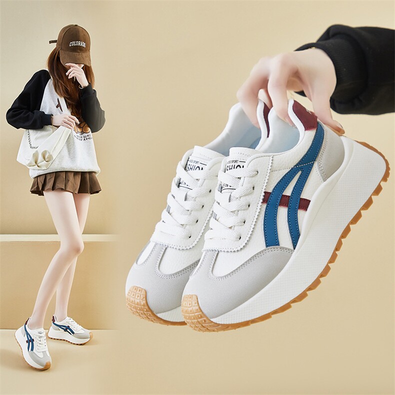 韩版新款老爹鞋女2025春季学生运动跑步厚底增高休闲鞋，女鞋休闲鞋，电商A223