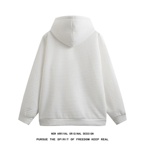 WY209/P60春装新款连帽卫衣男美式潮宽松运动大码ins潮流复古外套图片